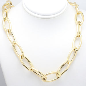 Jumbo Link Paperclip Gold Necklace