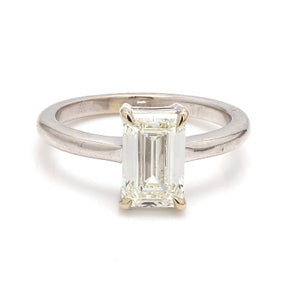 2.01ct Emerald Cut Diamond Solitaire Ring